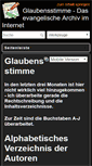 Mobile Screenshot of glaubensstimme.de