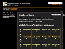 Tablet Screenshot of glaubensstimme.de